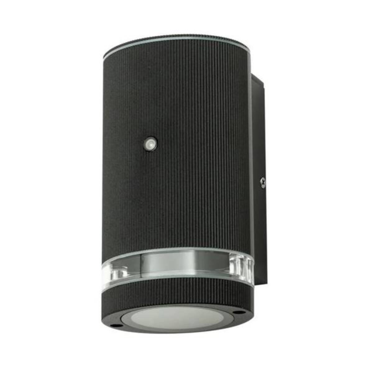Forum Zinc ZN-35686-BLK Helix Single Wall Light with Photocell Sensor - Black (12010)